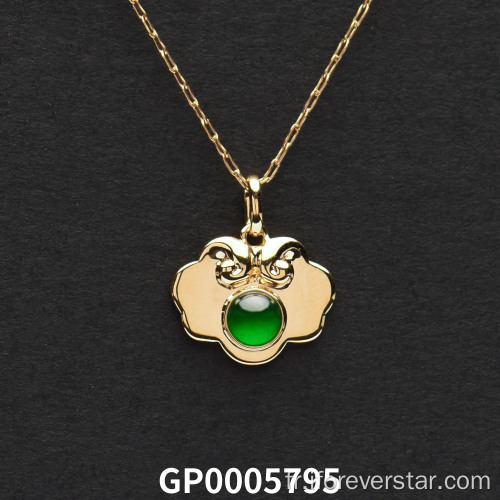 Mariage Green Jadeite Pendant